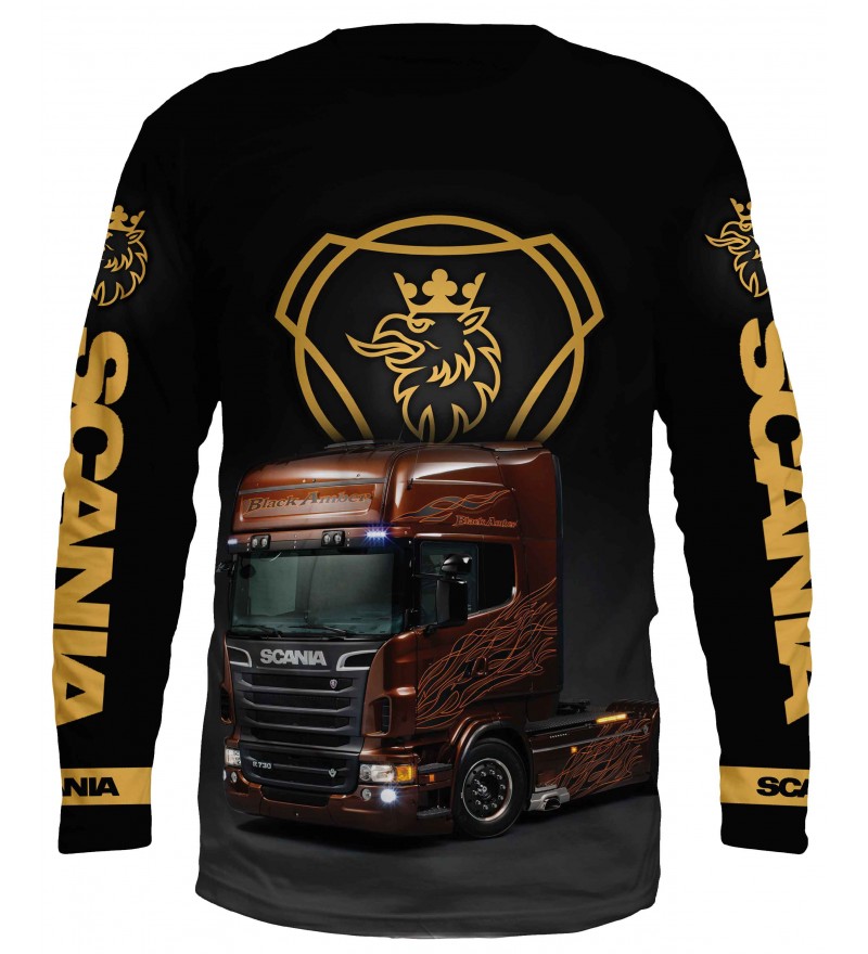 Ватирана блуза с камион scania #0046